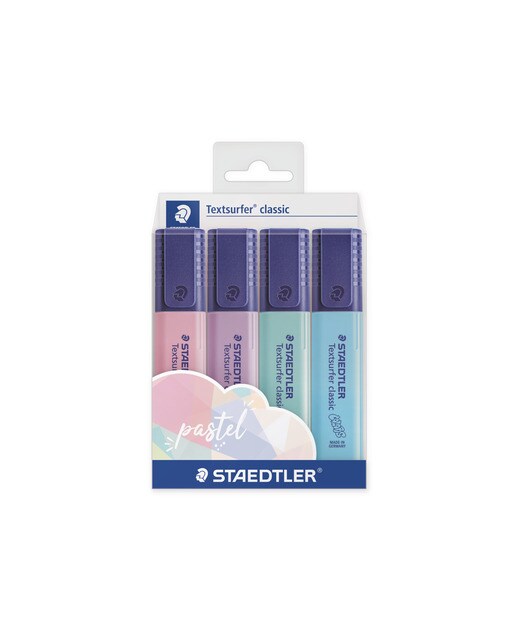 Estojo de 4 marcadores fluorescentes textsurfer® 364 Pastel Line 1