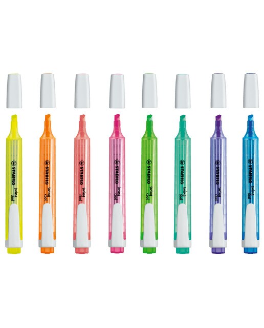 Estojo com 6 Marcadores Fluorescentes Swing Cool - Multicolor Multicolor-2
