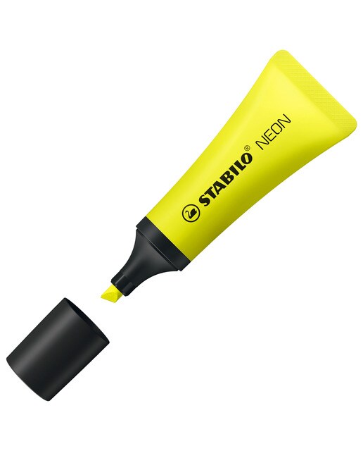 Marcador néon amarelo Amarelo-2