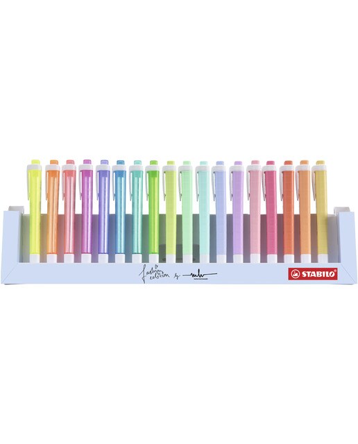 Conjunto de Secretária com 18 Canetas de Feltro Swing Cool Pastel - Multicolor Multicolor-3