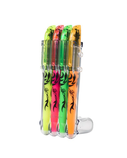 Conjunto de 4 Fluorescentes de Tinta Apagável por Fricção Frixion Light - Multicolor Multicolor-2