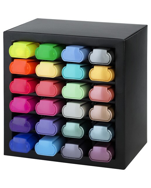 Jogo de Secretária com 24 Textliners 46 de Todas as Cores - Metalizados, Néon e Pastéis Multicolor-2