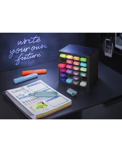 Jogo de Secretária com 24 Textliners 46 de Todas as Cores - Metalizados, Néon e Pastéis Multicolor-3
