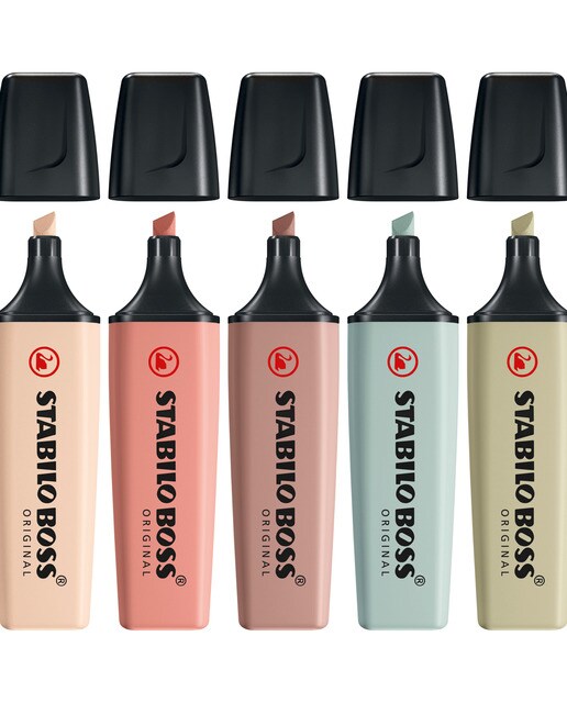 Estojo com 4 Marcadores Fluorescentes BOSS ORIGINAL NatureCOLORS Multicolor-2