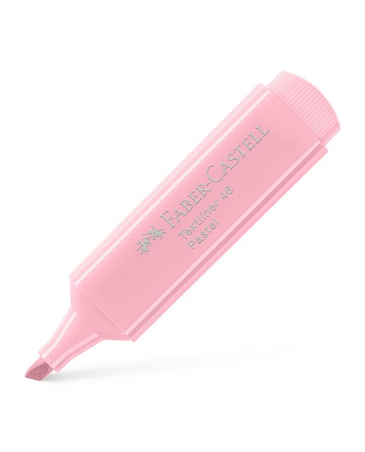 Marcador texliner 46 pastel Faber-Castell rosa suave Rosa-3