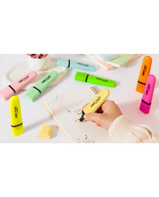 Marcadores Fluorescentes pastel Bic 4 unidades 5