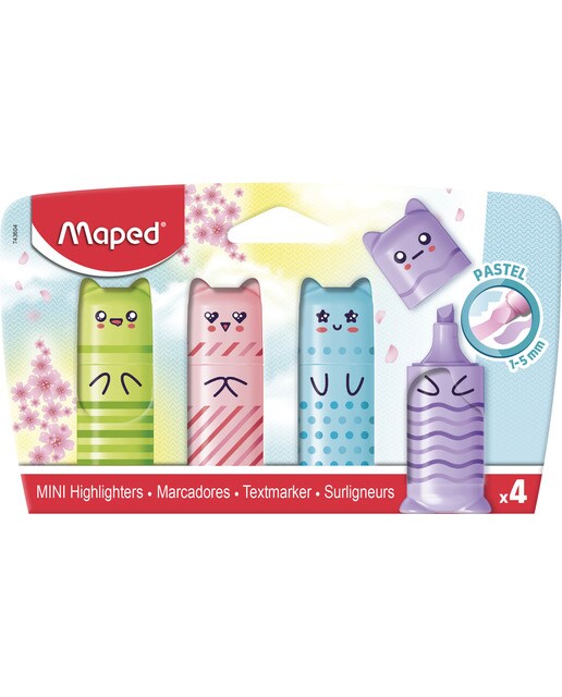 Imagem 0 de Marcador pastel mini pocket x4 CB MAPED.