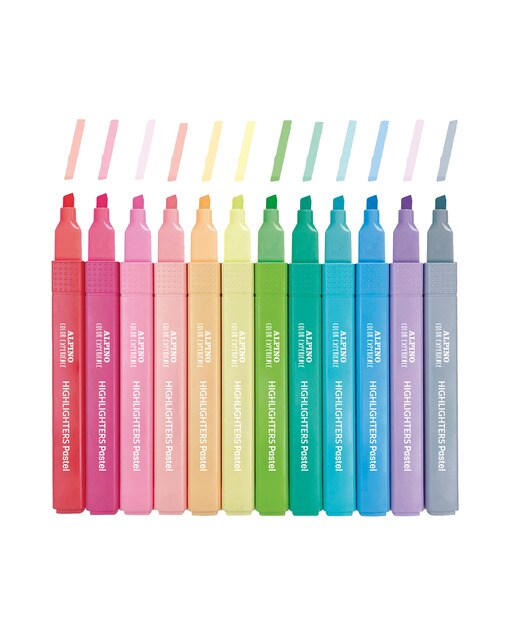 Estojo de 12 marcadores brilhantes experience Alpino Multicolor-2
