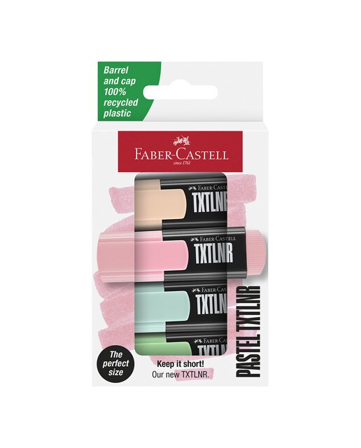 Marcador Neon txtlnr Fluorescente Pastel Blister de 4 Unidades Cores - Artigo Sortido. Envio realizado de forma aleatória Multicolor-1
