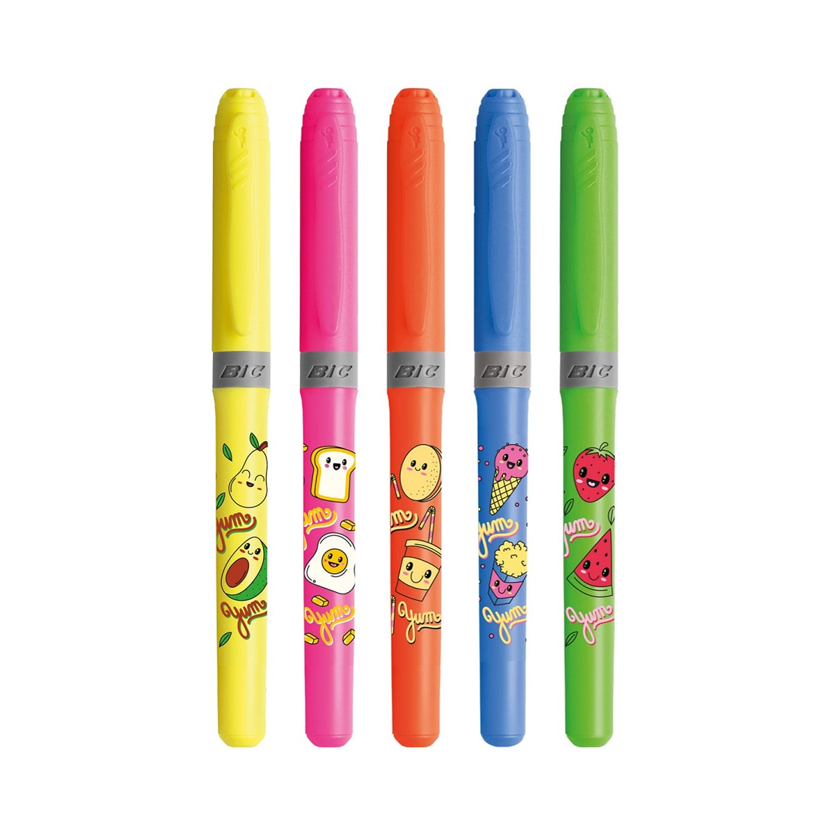 Marcadores Fluorescentes Highlighter Grip Kawai 5 unidades Multicolor-2