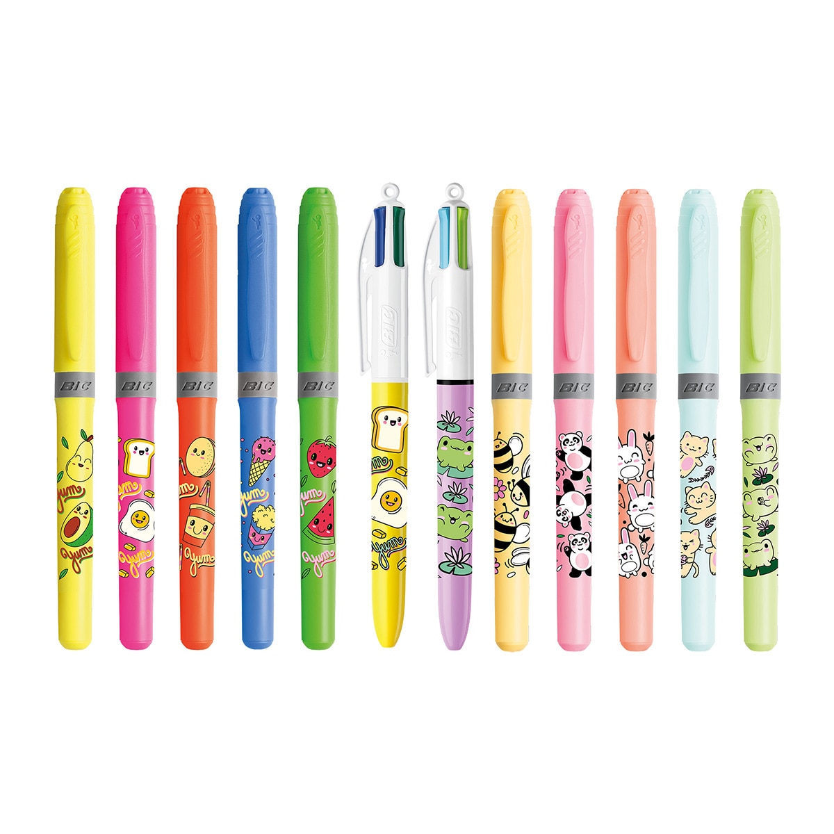 Marcadores Fluorescentes Highlighter Grip Kawai 5 unidades Multicolor-3