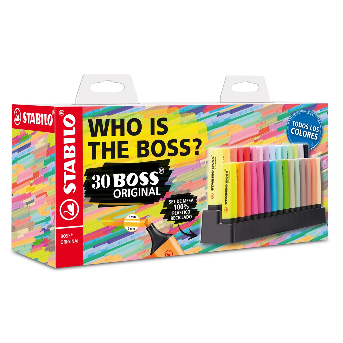 Set de escritorio de 30 marcadores BOSS ORIGINAL STABILO Multicolor Multicolor-2