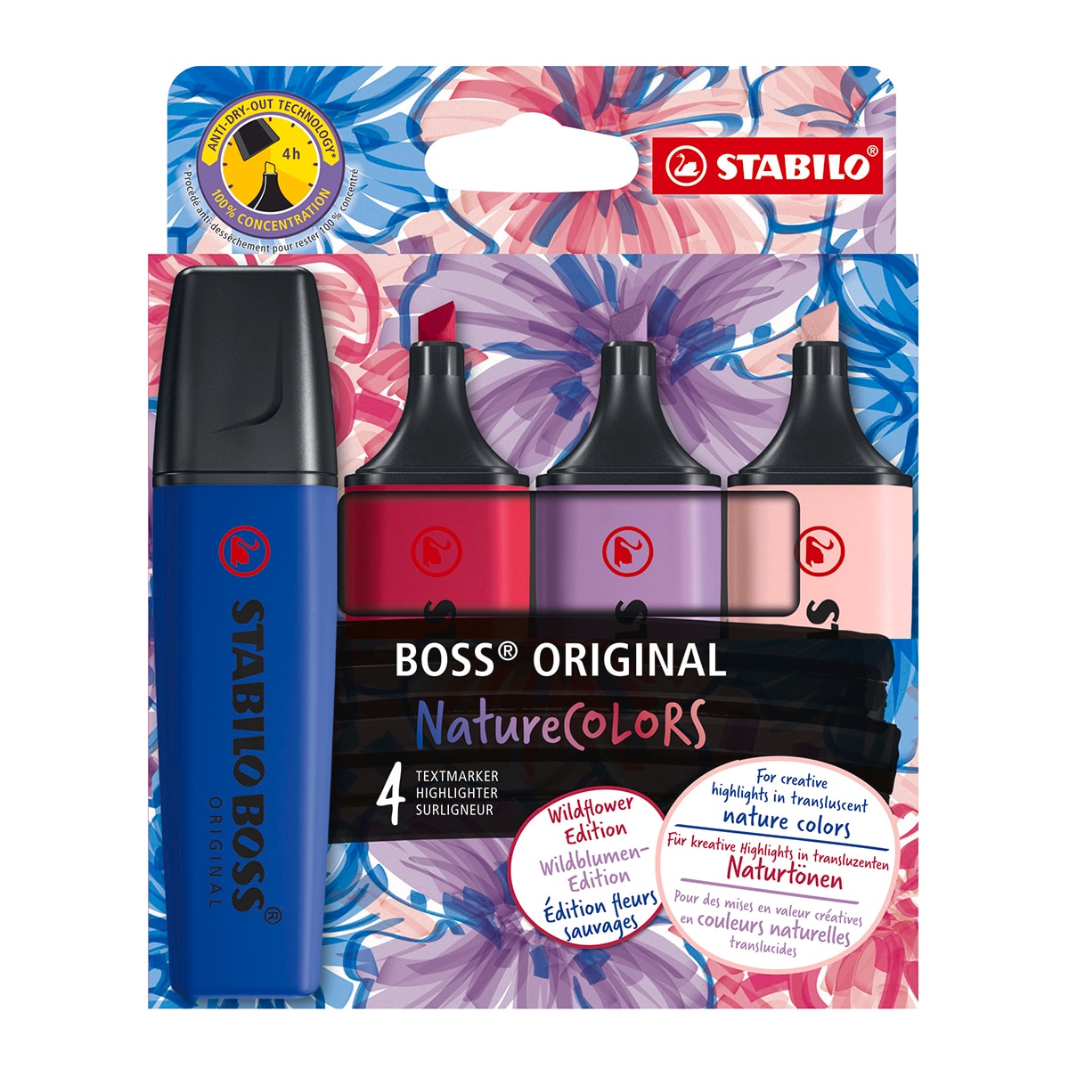 Imagem 0 de 4 Marcadores BOSS ORIGINAL Wildflowers Edição STABILO Multicolor