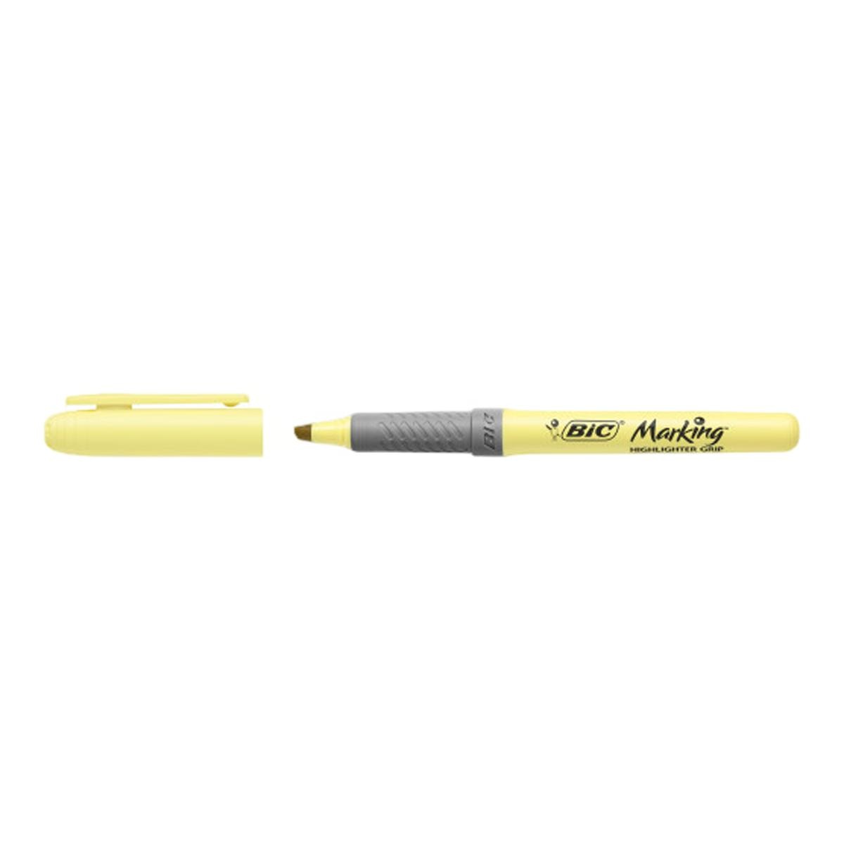 Pack de 6 Marcadores Fluorescente Brightliner Grip Pastel BIC Multicolor-3