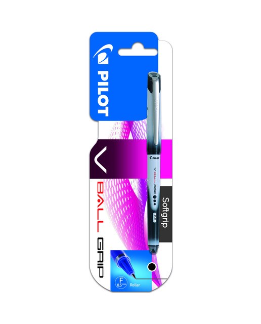 Blister V-Ball Grip 0.5 Caneta roller tinta líquida New preto Pilot 1