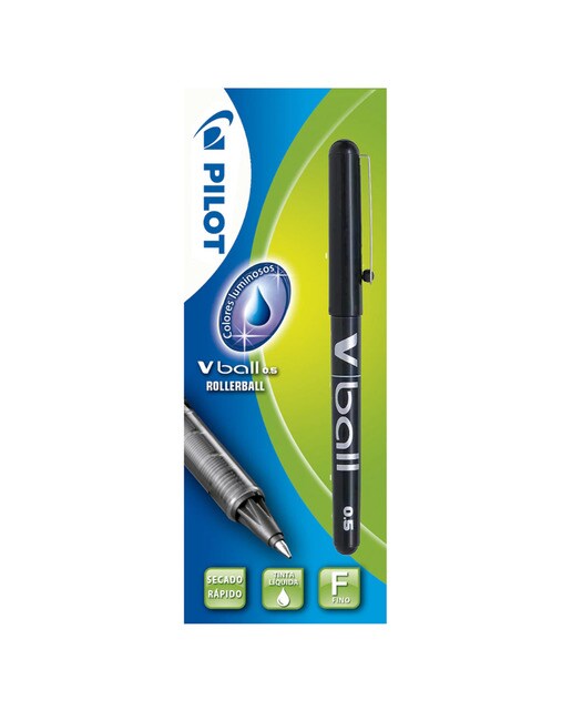 Imagem 0 de Blister Marcador V-Ball 0.5 mm Roller preto Pilot