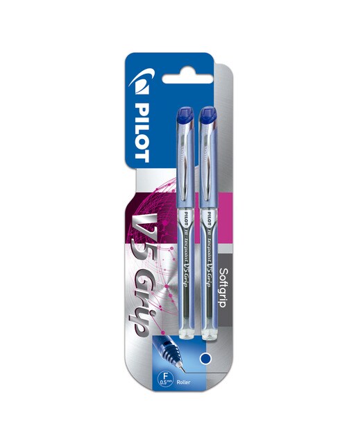 Rollerball Tinta Líquida de Ponta Fina V-5 Grip - Azul Azul-1