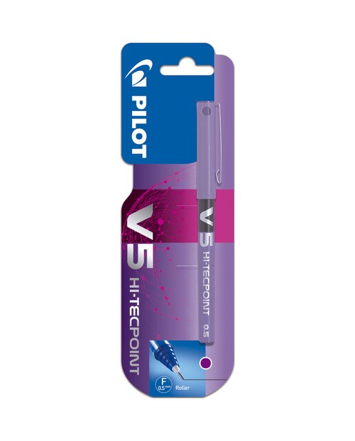 Rotulador V-5 Roller Tinta Líquida Pilot violeta 1