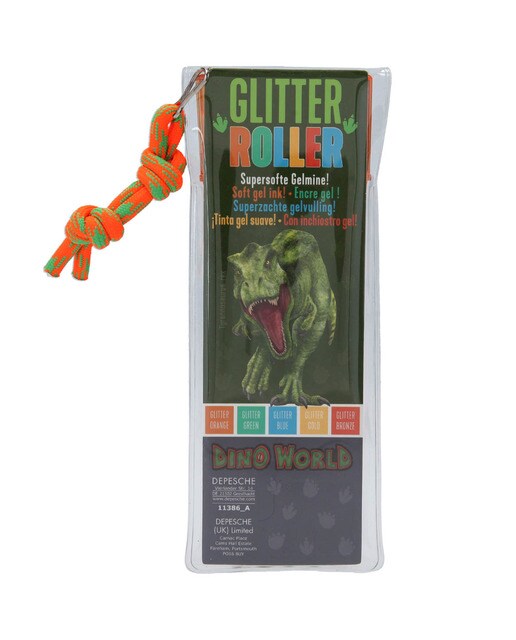 Conjunto esferográficas de gel Dino World Depesche 4