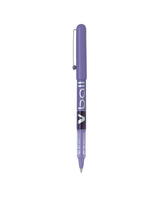 Caneta Rollerball Tinta Líquida V-Ball - Violeta Azul-claro-1