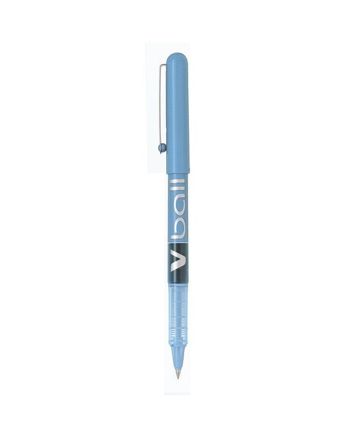 Caneta Rollerball Tinta Líquida V-Ball - Azul Claro Violeta-1