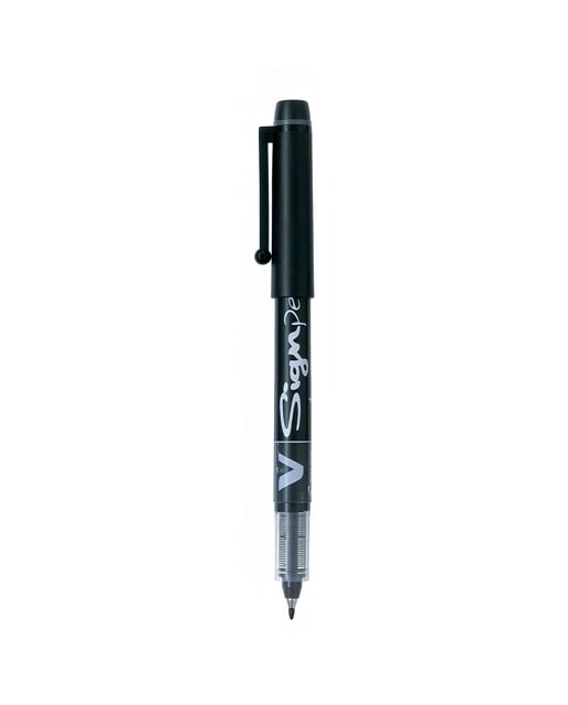 Imagen 0 de Roller tinta líquida con punta de fibra ancha V-Sign Pen Pilot negro