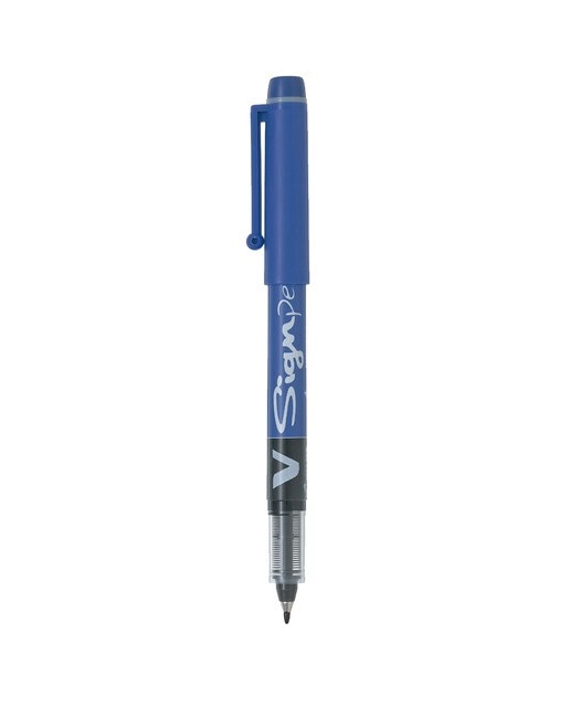 Imagen 0 de Roller tinta líquida con punta de fibra ancha V-Sign Pen Pilot azul