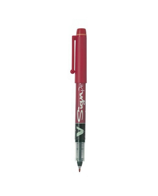 Roller tinta líquida con punta de fibra ancha V-Sign Pen Pilot rojo Rojo-1