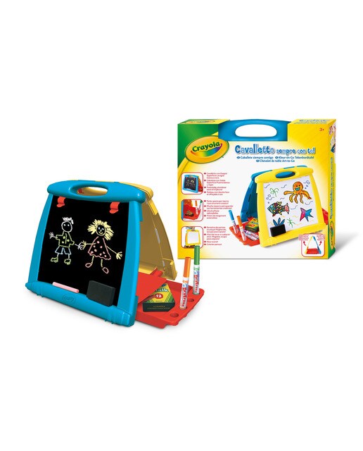 Imagem 0 de Quadro branco portátil Crayola Multicolor de 2 superfícies