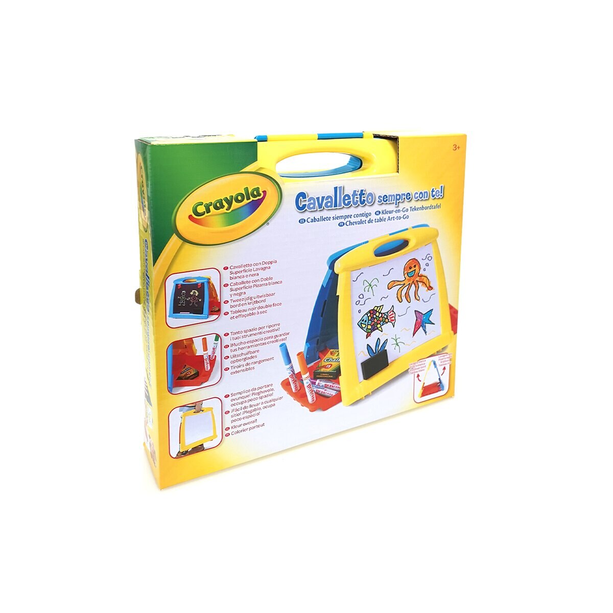 Quadro branco portátil Crayola Multicolor de 2 superfícies 2