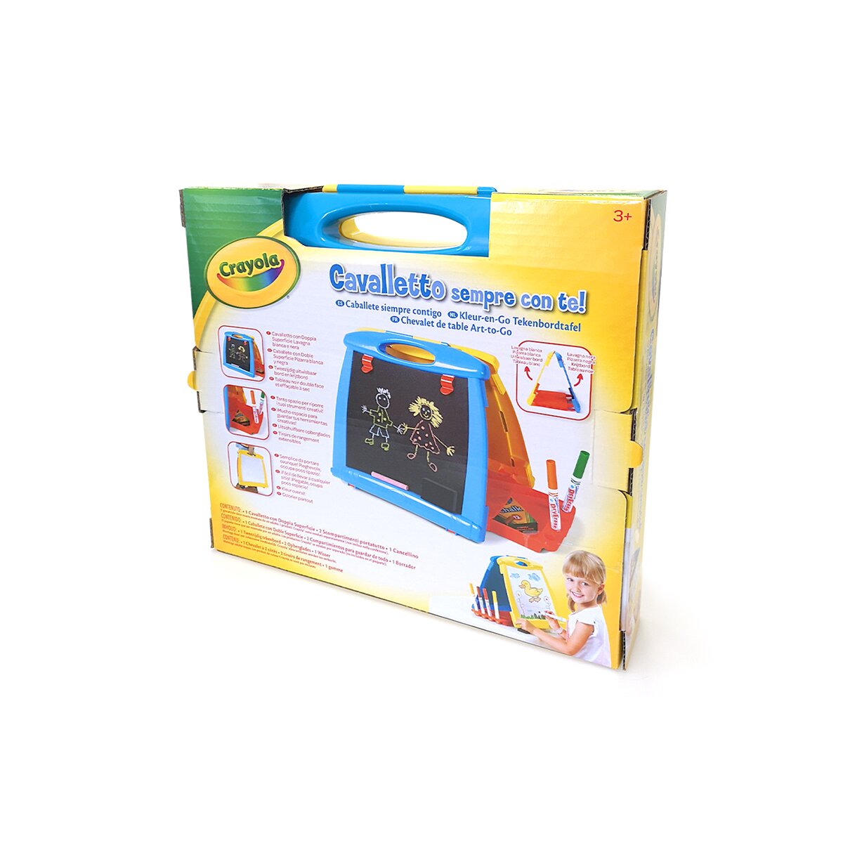 Quadro branco portátil Crayola Multicolor de 2 superfícies 3