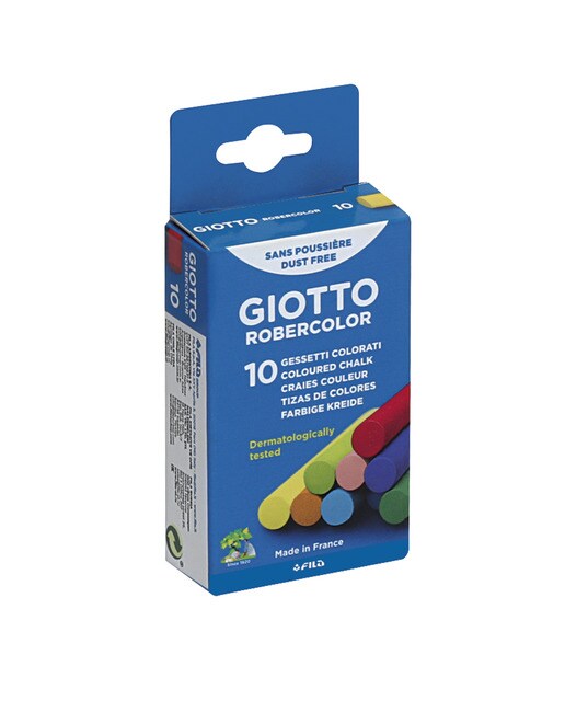 Imagem 0 de Caixa com 10 giz coloridos Giotto