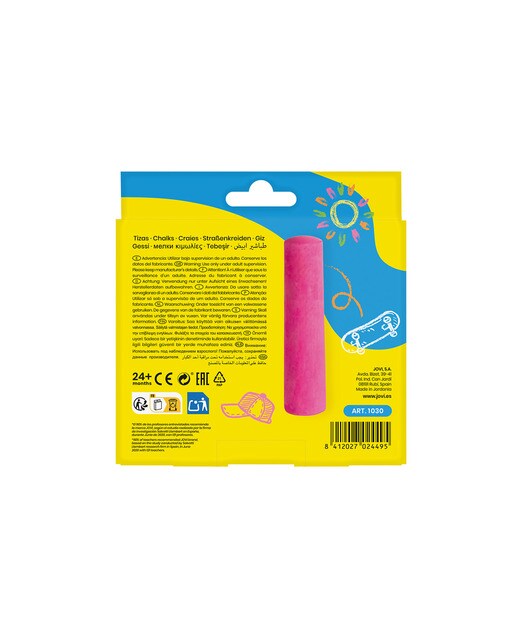 Caixa Giz 6 uni STREET CHALKS Jovi Multicolor Multicolor-2
