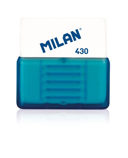 Blíster Goma de Borrar MILAN 430 con Funda + 2 Recambios Surtido 3