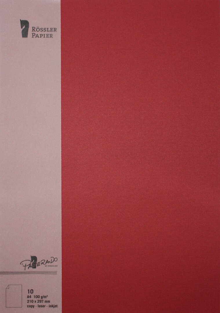 Folha A4 100 g/m² Rossler grená 1