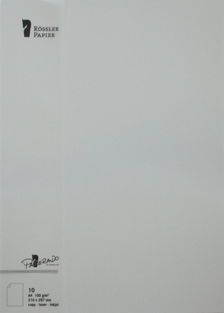 Folha A4 100 g/m² Rossler cinzenta 1