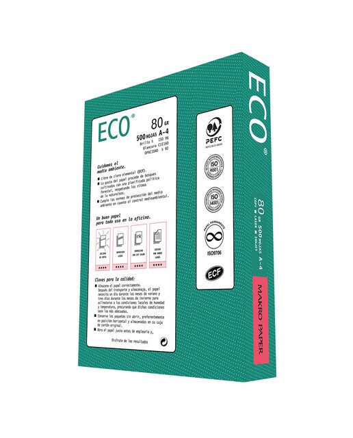 Embalagem de 500 Folhas de Papel A4 80 g - Branco Branco-2