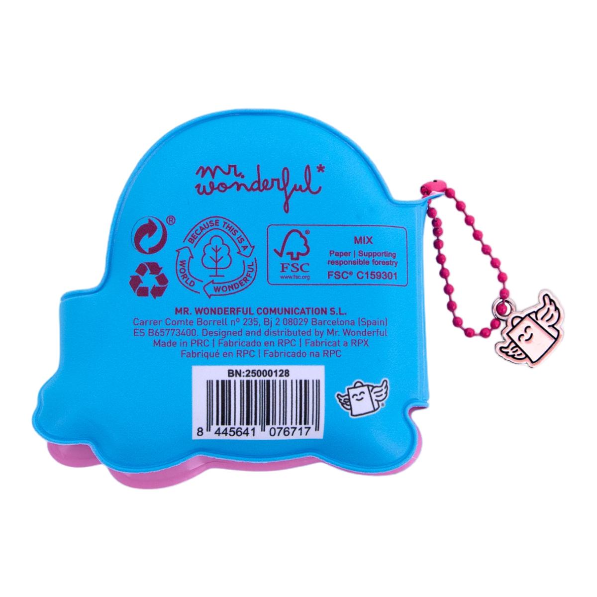 Llavero con minilibreta squishy Mr Wonderful Morsa Multicolor-2