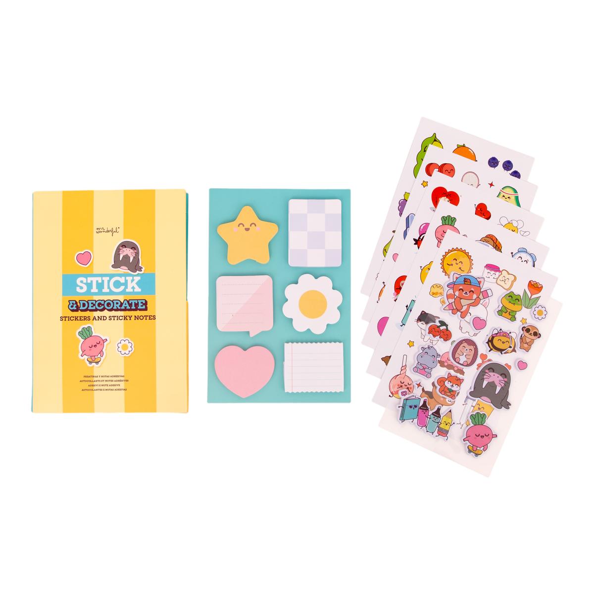 Pegatinas y notas adhesivas Mr Wonderful Stick and decorate Multicolor-5