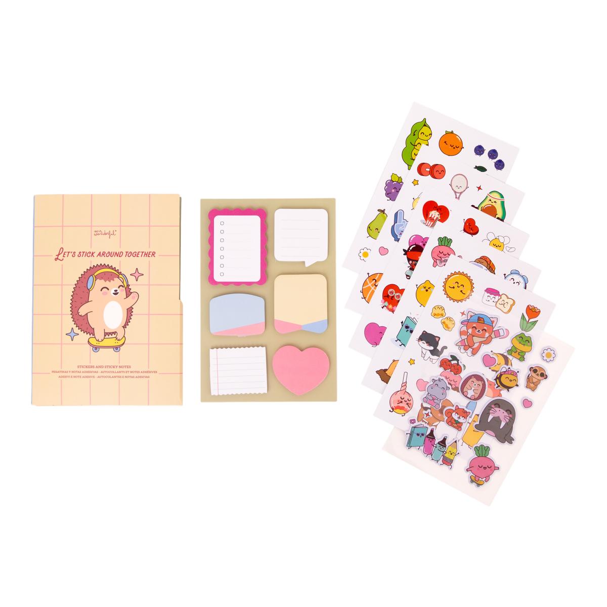 Pegatinas y notas adhesivas Mr Wonderful Let’s stick around together Multicolor-5