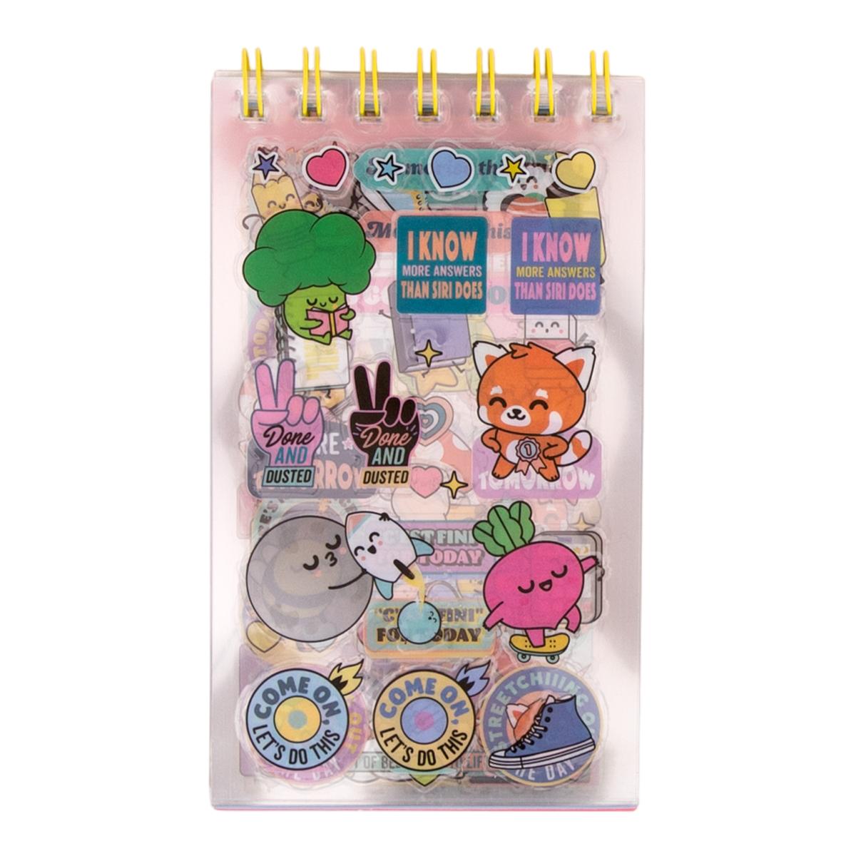 Bloc de pegatinas transparentes Mr Wonderful Stick and decorate Multicolor-5