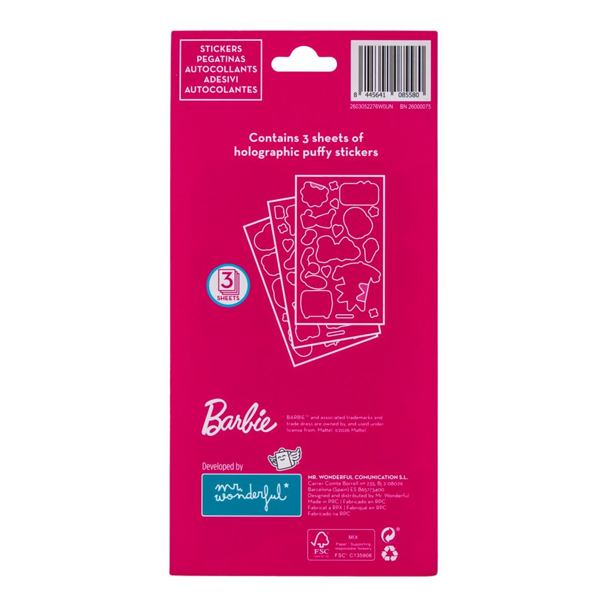 Pegatinas Mr Wonderful Barbie Multicolor-2