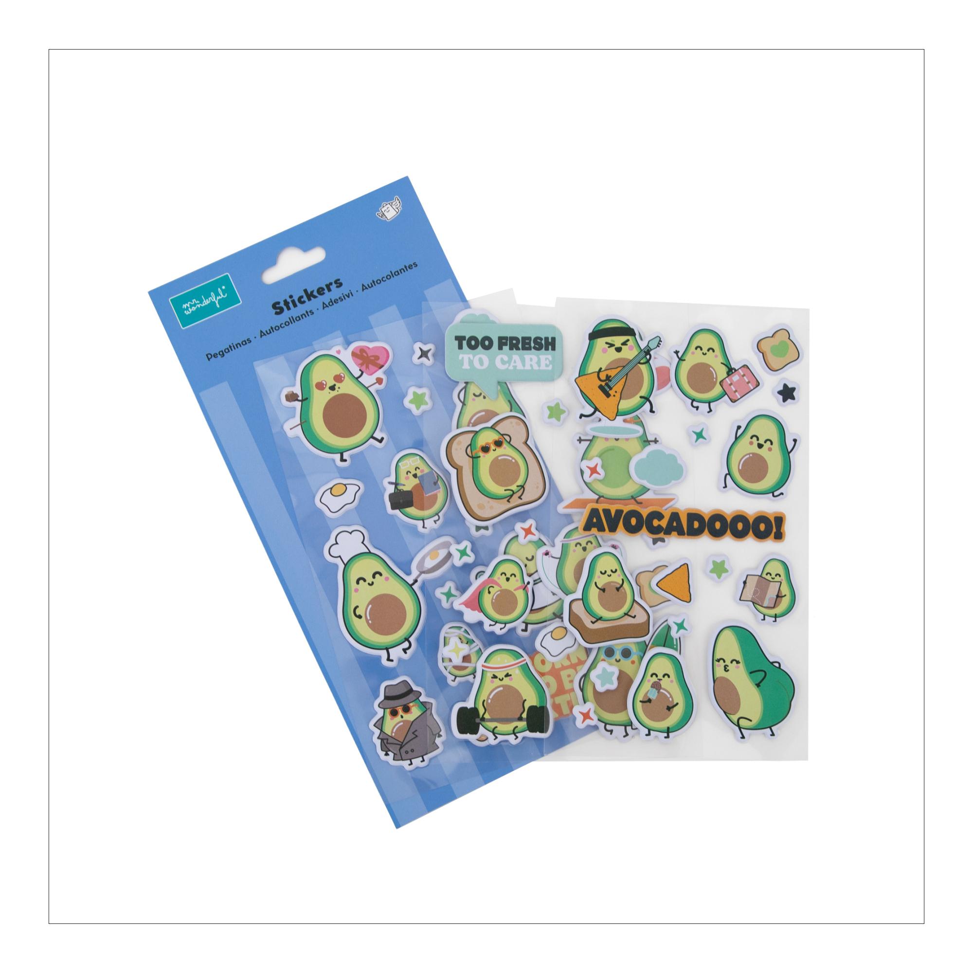 Pegatinas Mr.Wonderful Aguacate 3