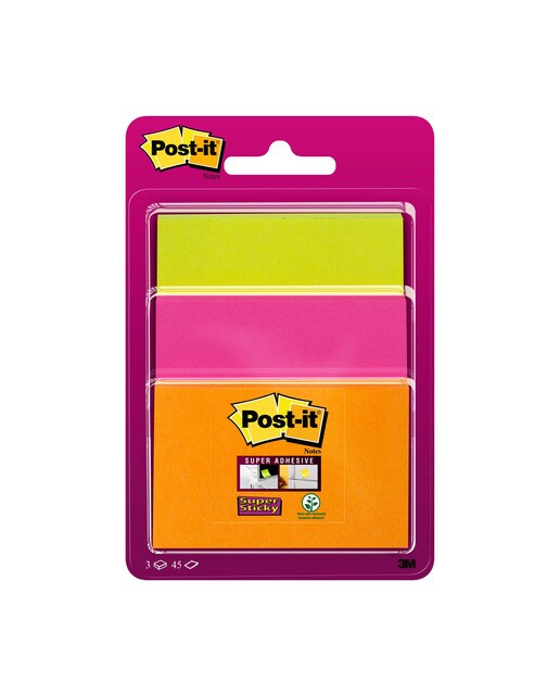 Pack de notas adesivas reposicionáveis super adesivas às cores e de tamanhos - Artigo Sortido. Envio realizado de forma aleatória Multicolor-1