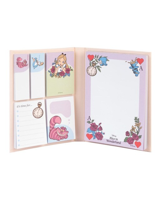 Bloco de Notas Adesivas Disney Alice no País das Maravilhas - Cor de rosa Rosa / Branco-1