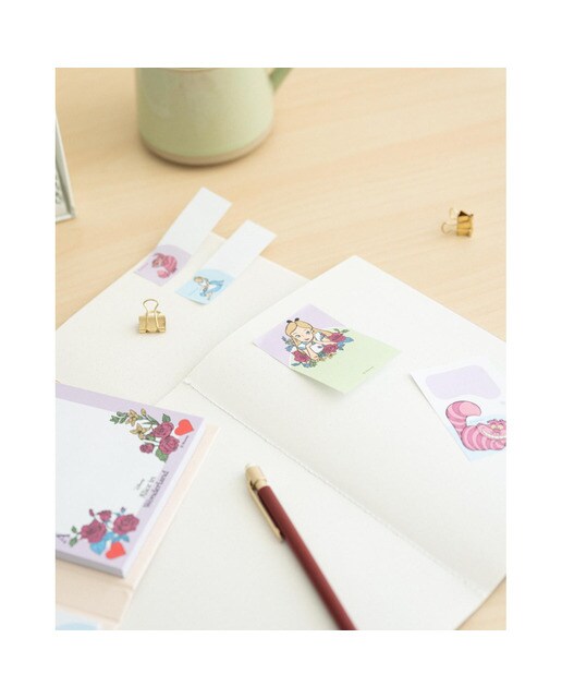 Bloco de Notas Adesivas Disney Alice no País das Maravilhas - Cor de rosa Rosa / Branco-5