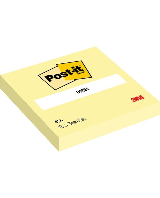 Imagen 0 de Notas adhesivas reposicionables bloc 76mm x 76mm Post-it 100hojas/bloc