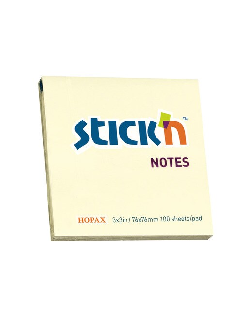 Imagem 0 de Notas adesivas Stick'n 76x76mm cor amarela.
