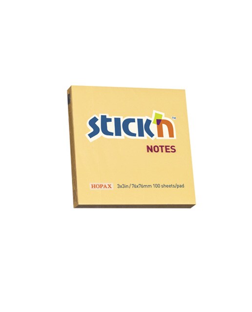 Notas adesivas Stick'n 76x76mm cor de laranja pastel Laranja-1