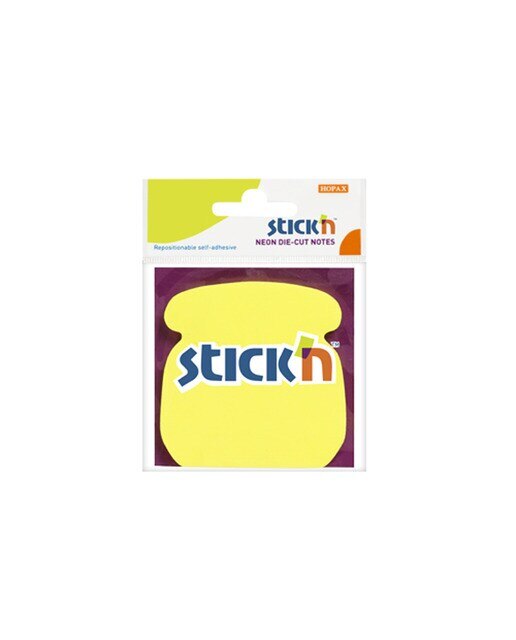 Blister Bloco de Notas Adesivas 70X70mm em Forma de Telefone - Amarelo Amarelo-1